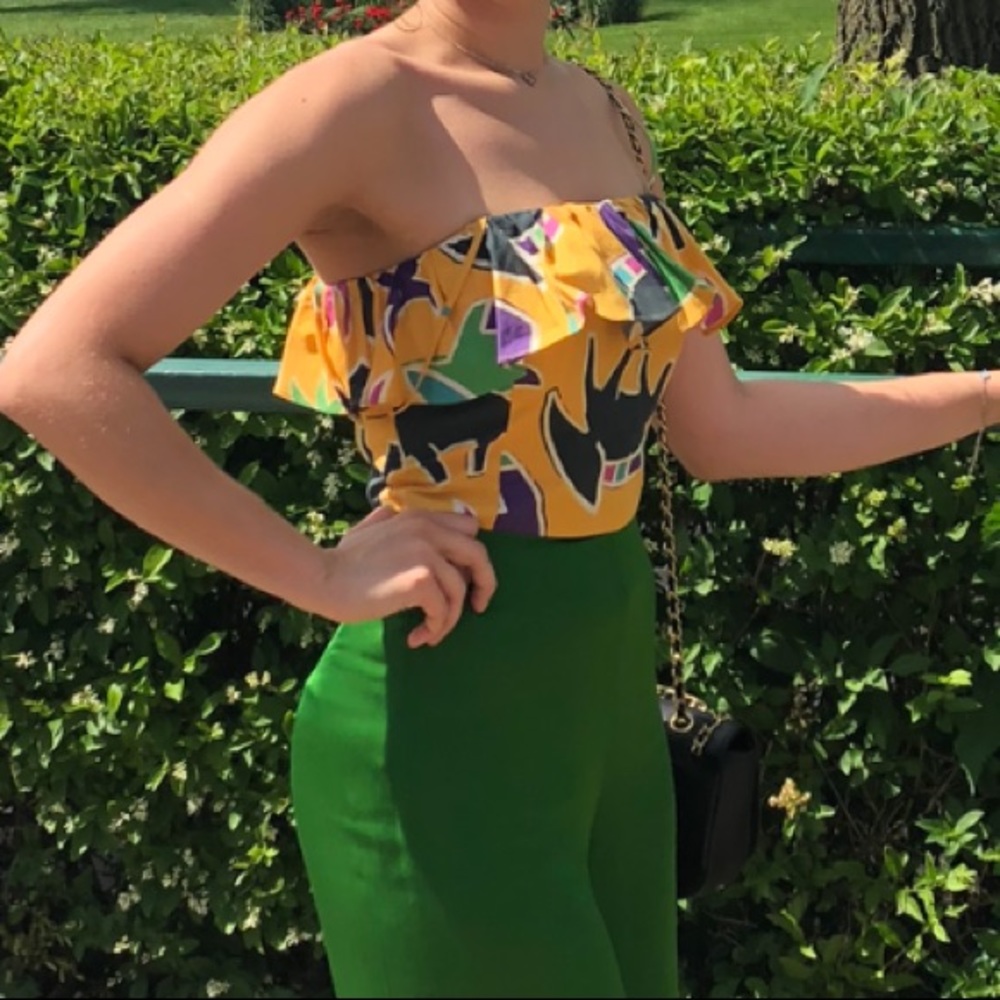 3 for $30 Zara yellow crop top